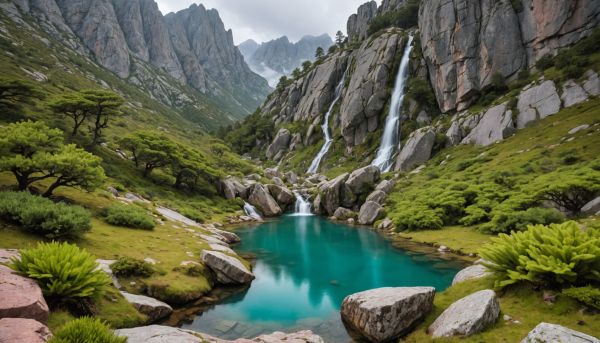 Les cascades rafraîchissantes des aiguilles de Bavella