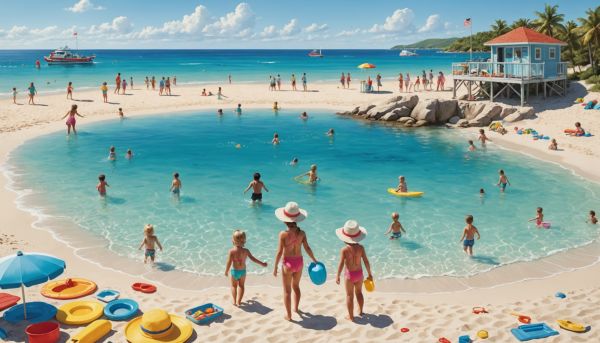 Profiter de plages sécurisées pour les jeunes enfants