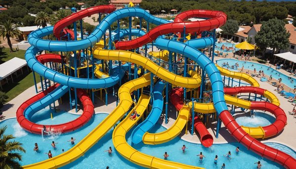 Découvrez le parc aquatique du camping le méditerranée à argeles sur mer